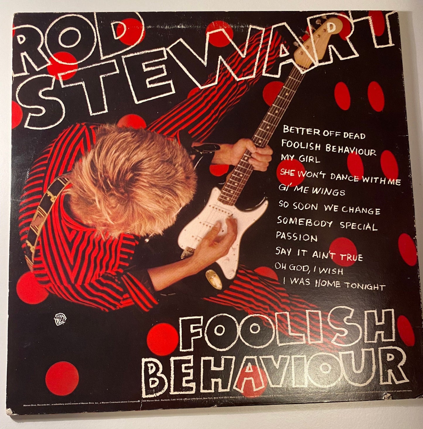 Rod Stewart - Foolish Behavior 1980 Vinyl LP