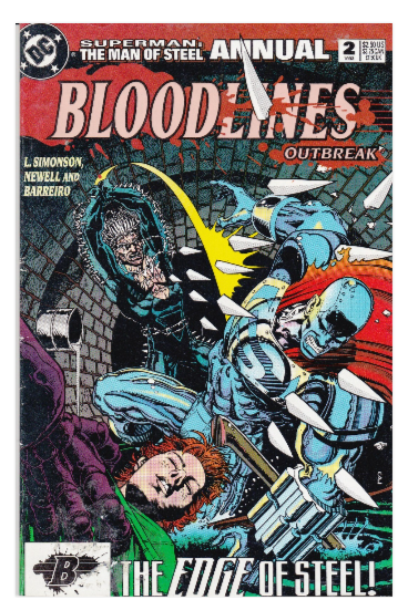 DC Comics Man of Steel Bloodlines #2 1993