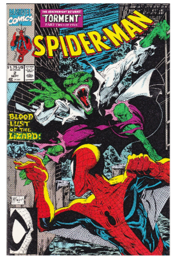 Marvel Comics Spiderman Blood Lust of the Lizard Vol 1 No 2 1990