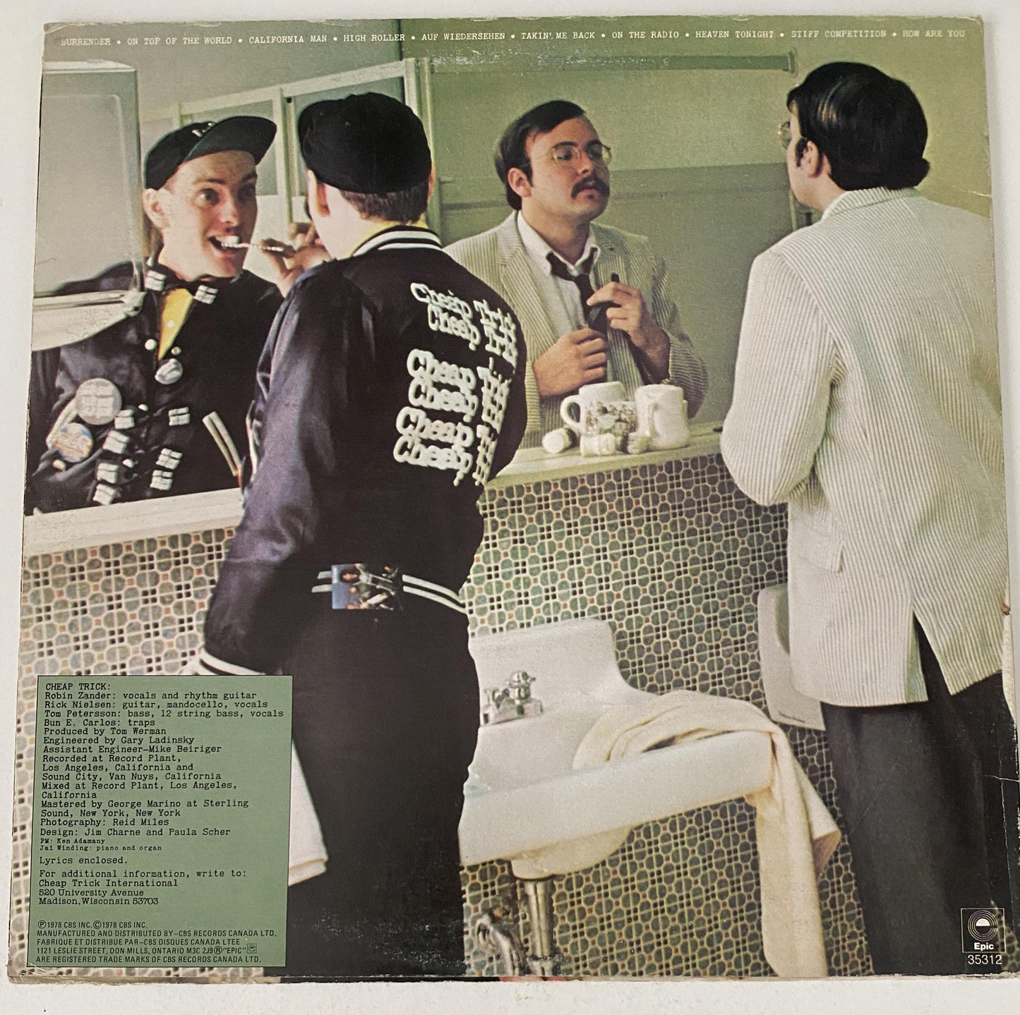 Cheap Trick - Heaven Tonight 1979 Vinyl LP Record