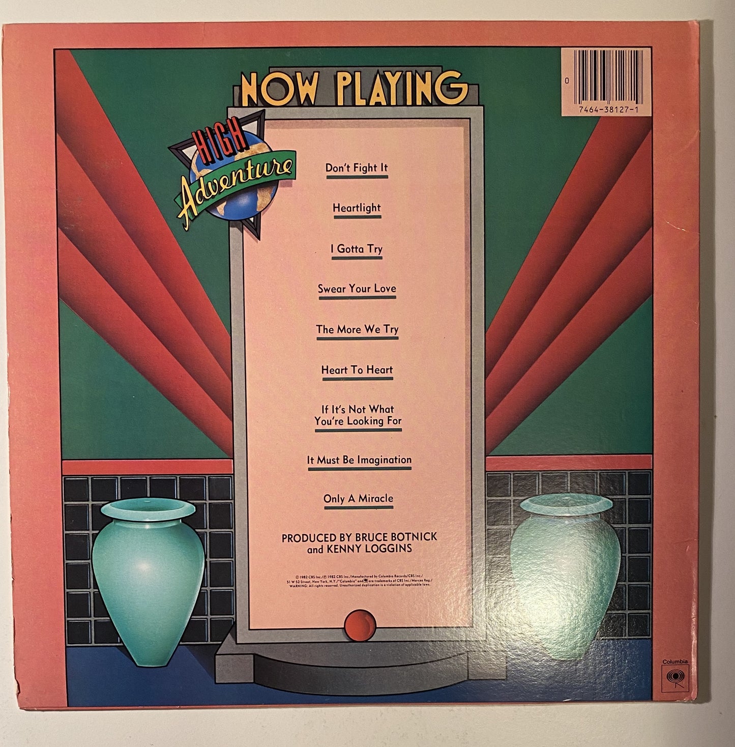 Kenny Loggins - High Adventure - 1982 Vinyl LP