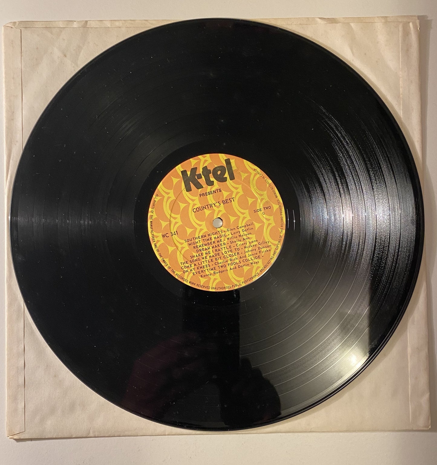 K-Tel Country's Best - 1979 Vinyl LP