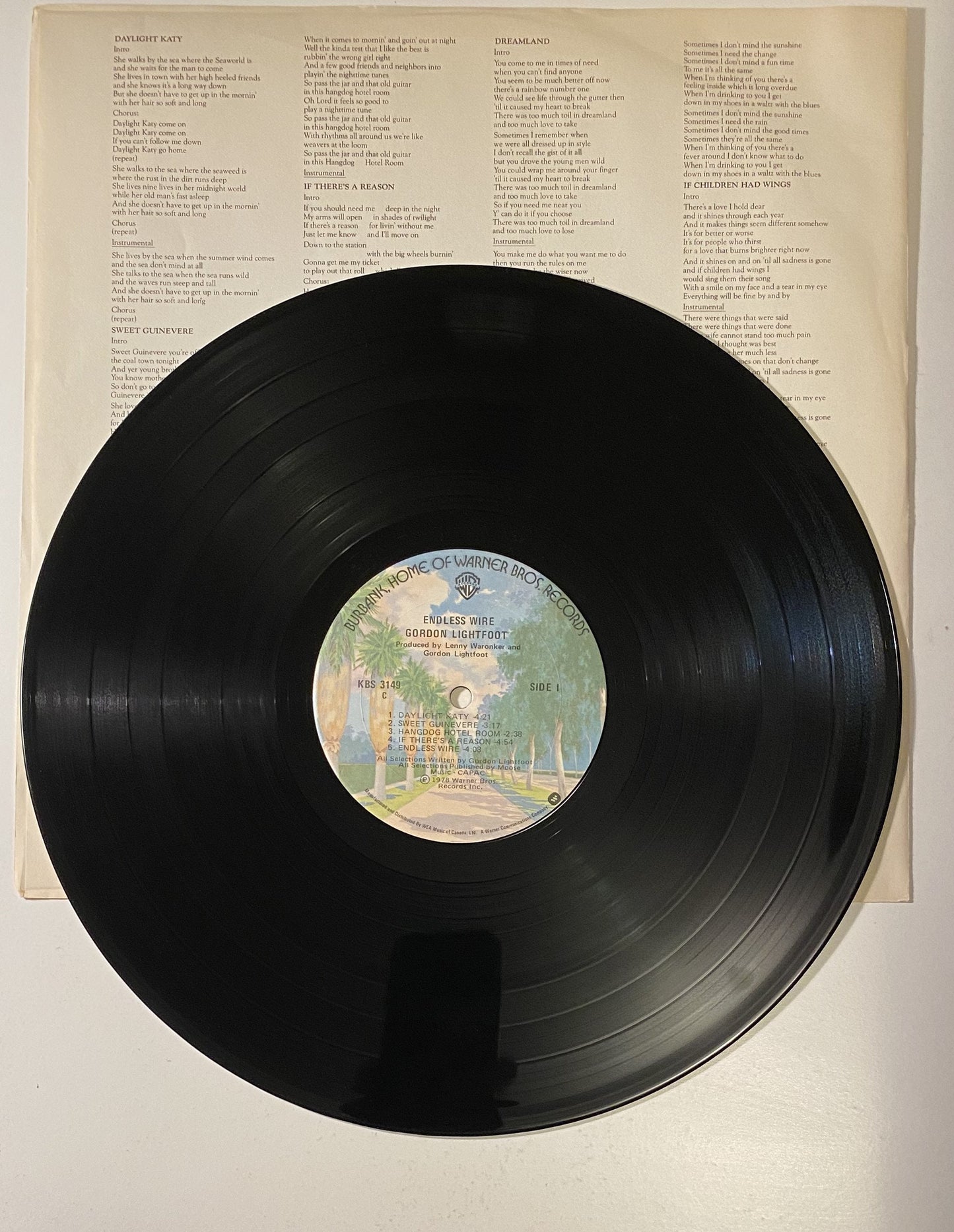 Gordon Lightfoot - Endless Wire - 1978 Vinyl LP