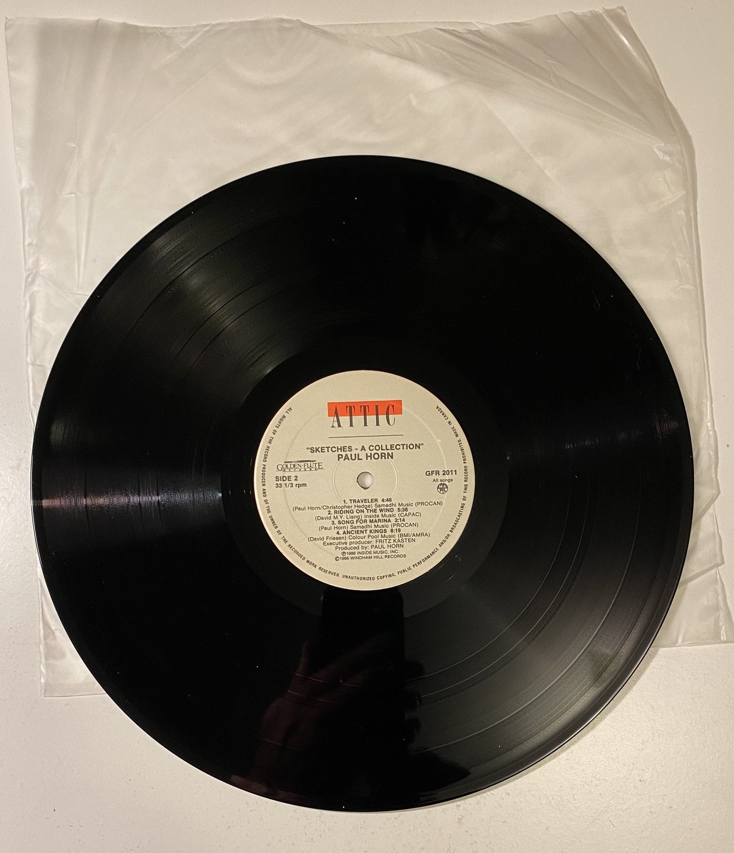 Paul Horn - Sketches: A Collection - 1986 Vinyl LP