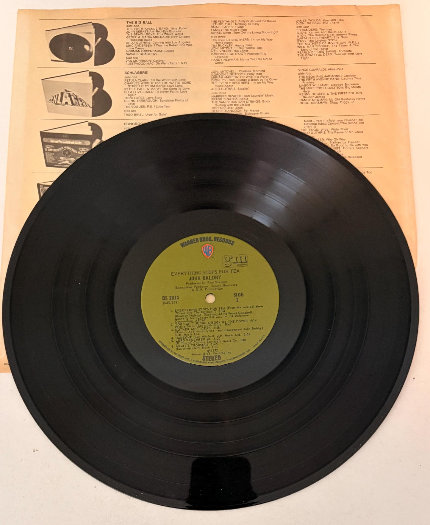 John Baldry - Everything Stops For Tea 1972 Vinyl Record