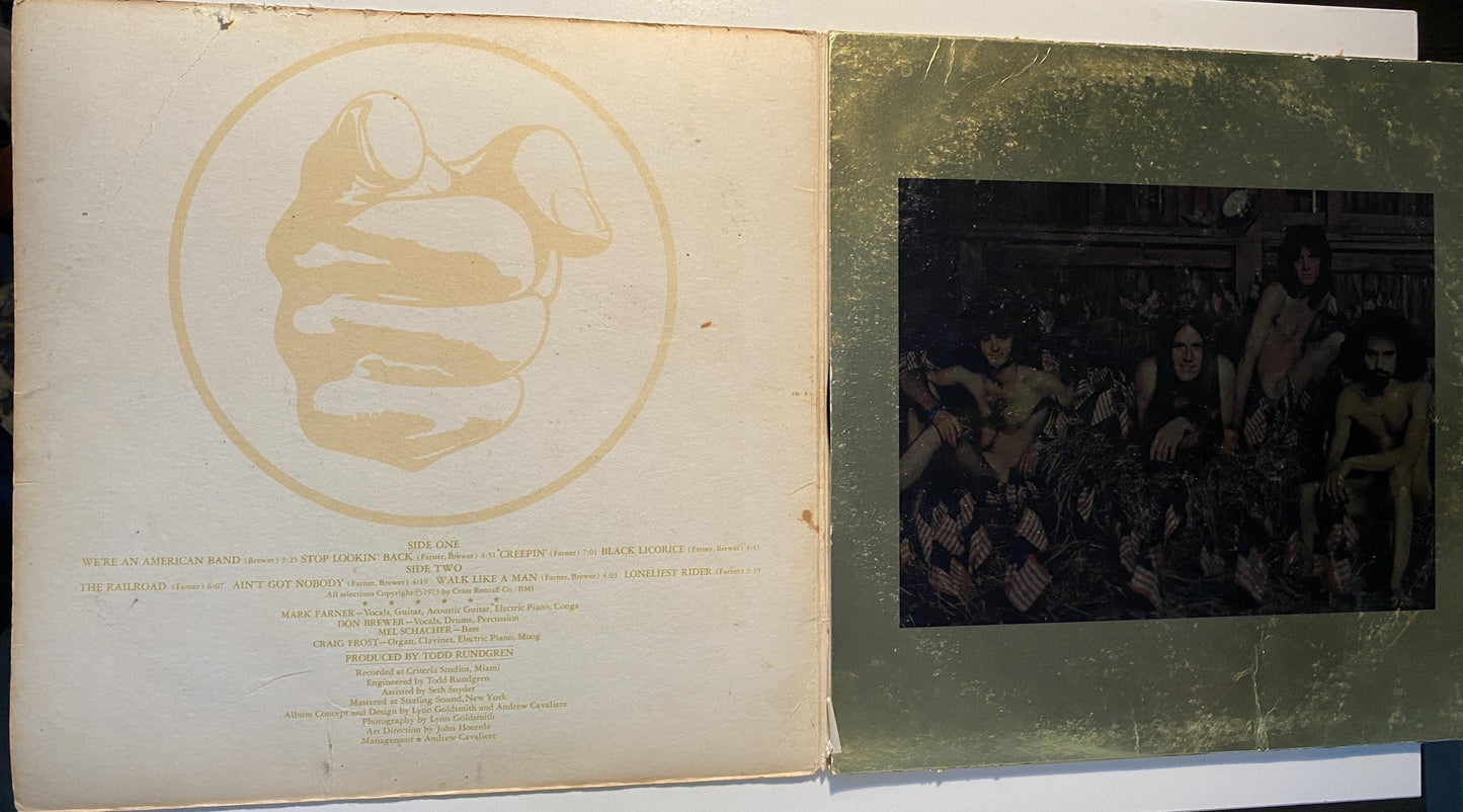 Grand Funk Railroad - We're An American Band 1973 Vinyl LP