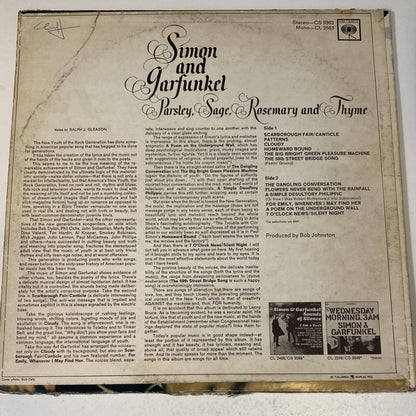 Simon and Garfunkel - Parsley, Sage, Rosemary and Thyme - 1966 Vinyl LP Record