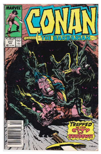 Marvel Conan the Barbarian  #217, April 1989