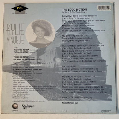 Kylie Minogue - The Loco-Motion 1988 12" Single Vinyl Record