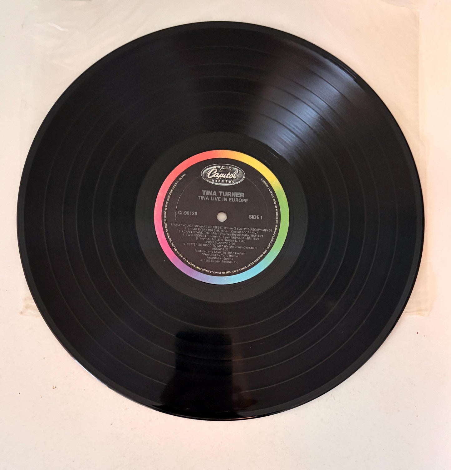 Tina Live in Europe - 1988 Double Vinyl Record