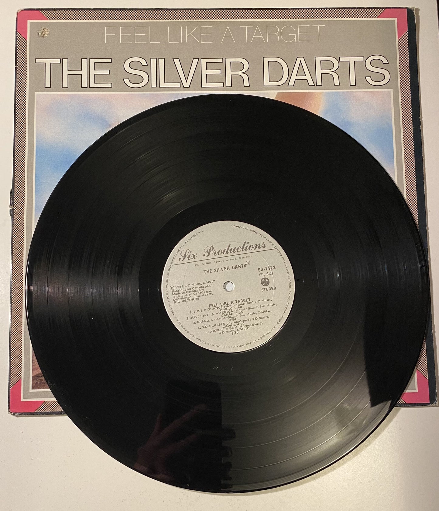The Silver Darts - Feel Like a Target 1981 Vinyl LP