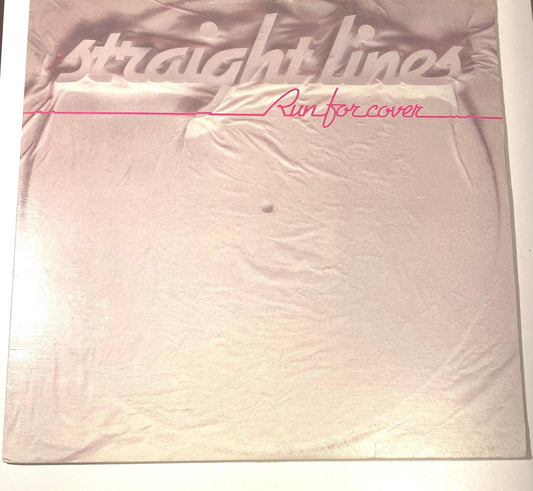 Straight Lines - Run for Cover 1981 Vinyl LP