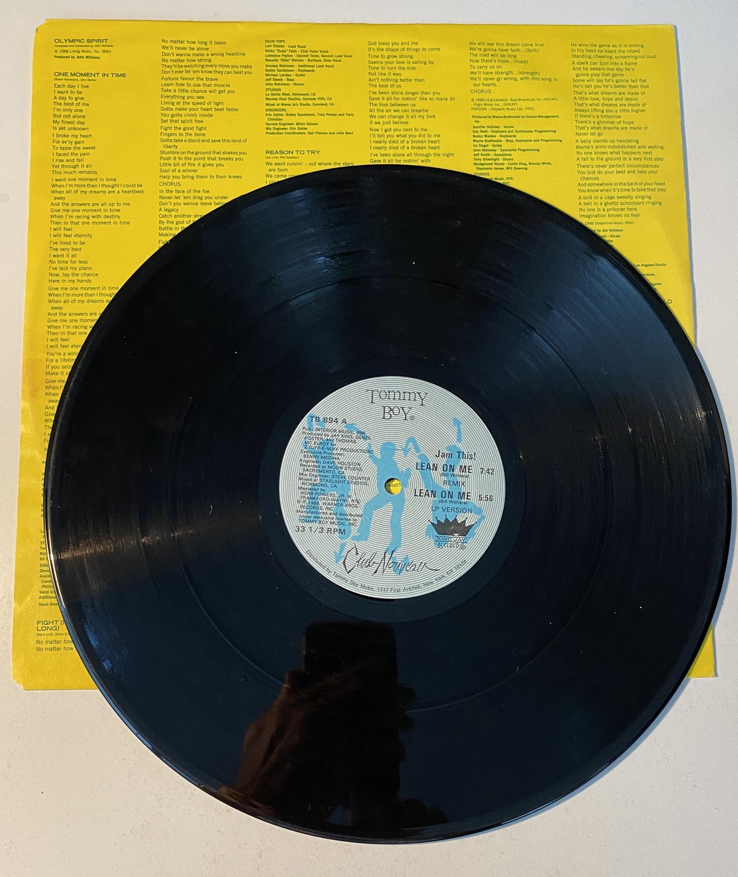 Club Nouveau - Lean On Me Remix 1987 Vinyl Record