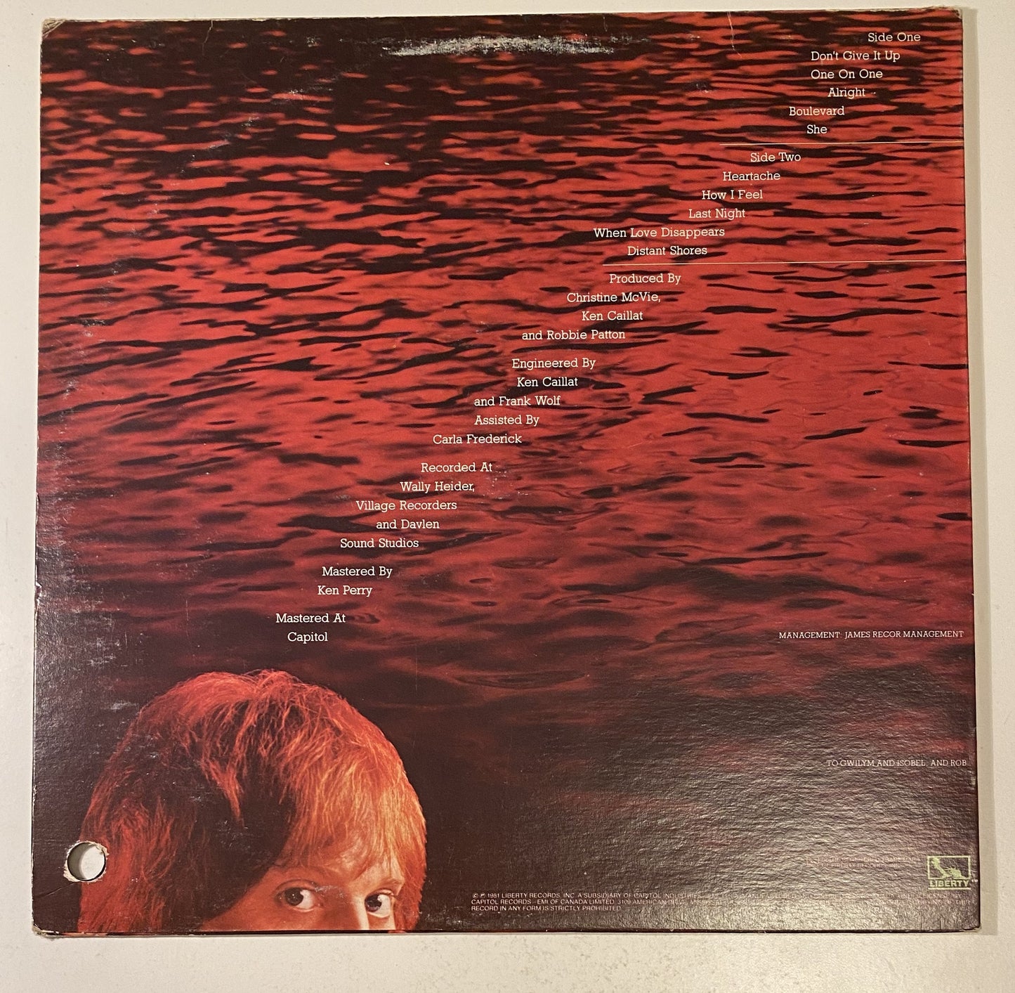 Robbie Patton - Distant Shores 1981 Vinyl LP Record