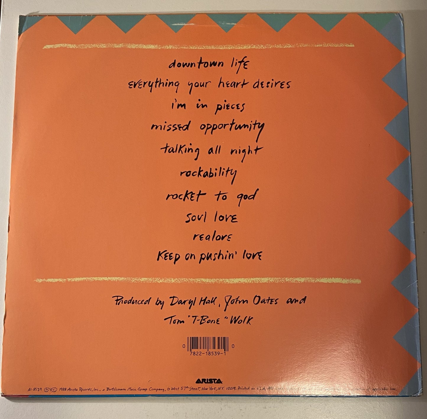 Hall & Oates - Ooh Yeah - 1988 Vinyl LP