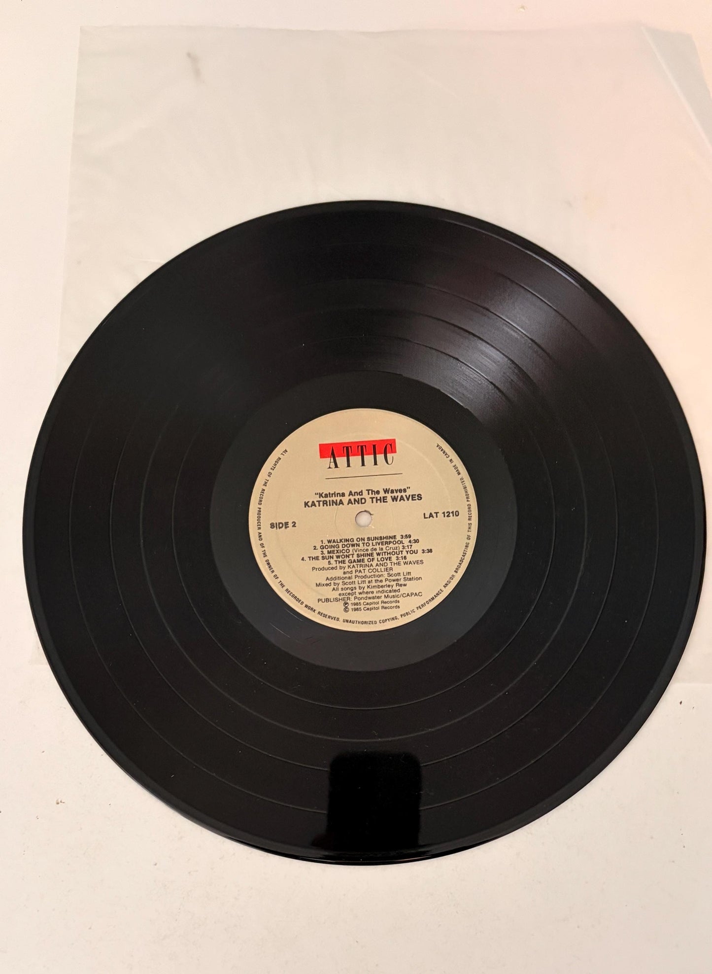 Katrina and the Waves - Self Titled 1985 Vinyl Record