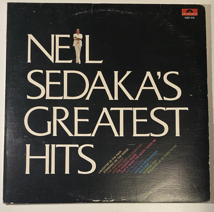 Neil Sedaka's Greatest Hits - 1976 Vinyl LP