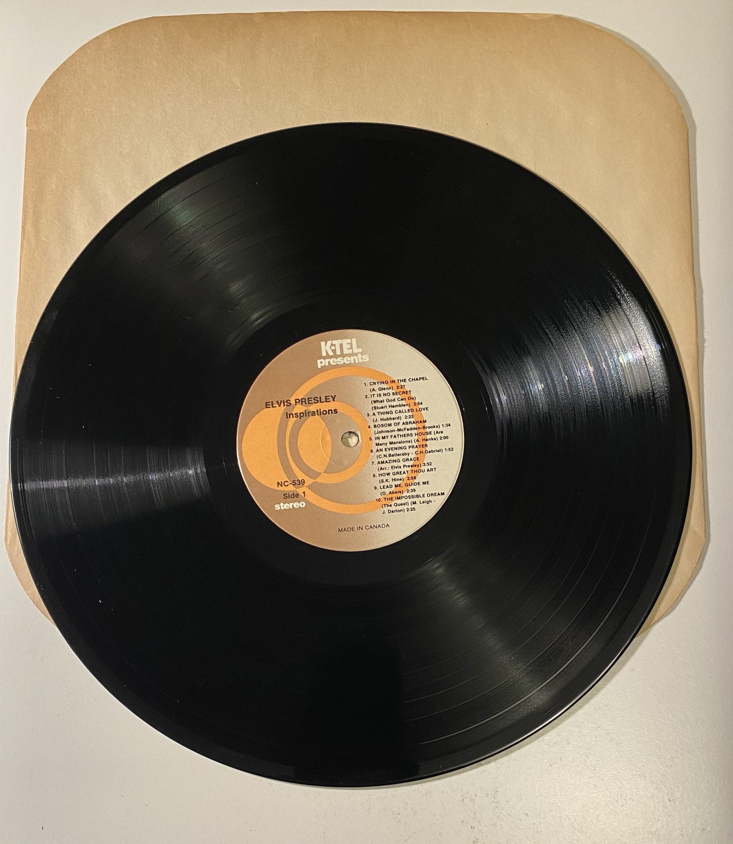 Elvis Presley - Inspirations - 1981 Vinyl LP