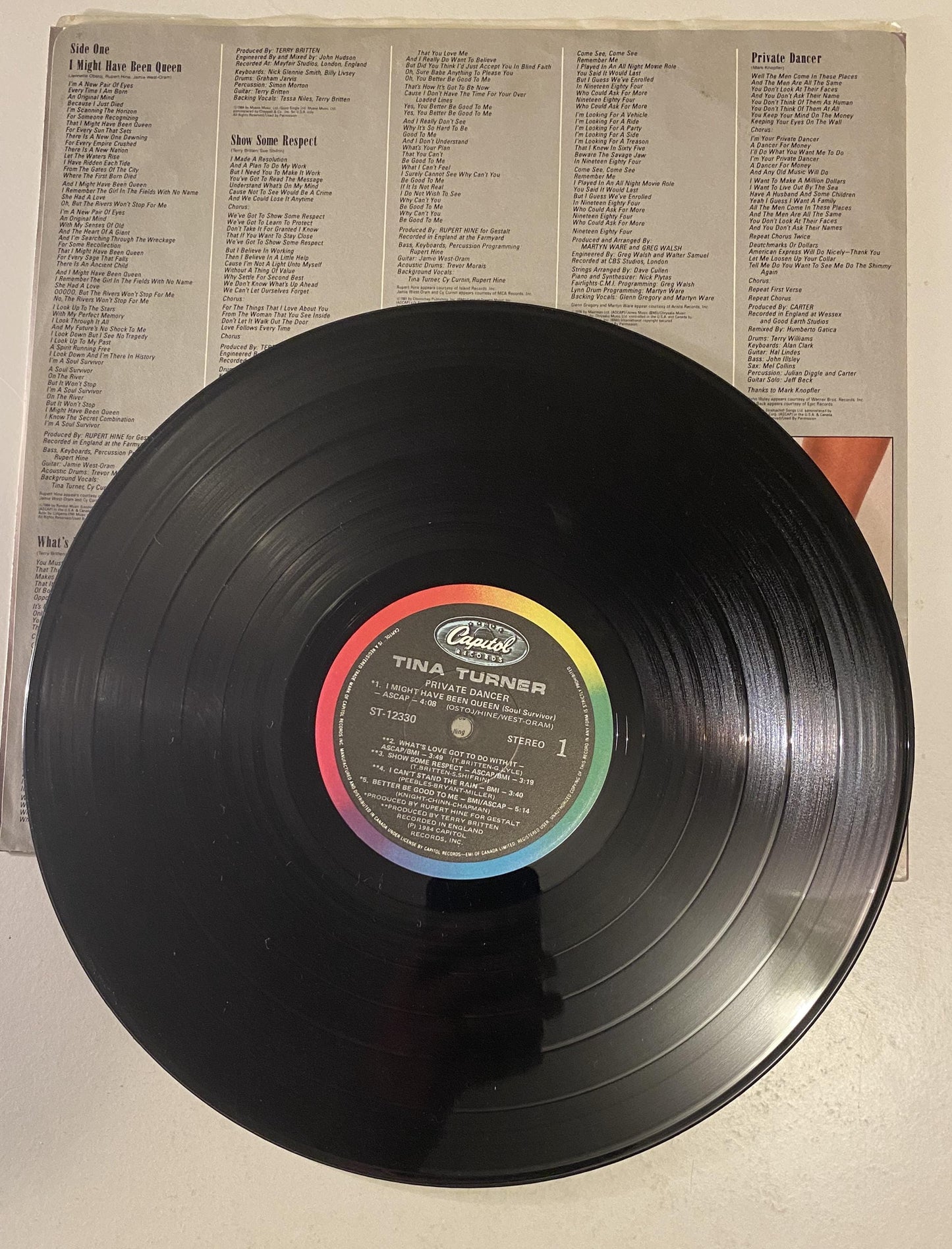 Tina Turner - Private Dancer 1984 Vinyl LP