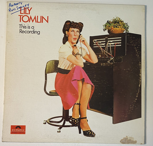 Lily Tomlin - This is a Recording - 1971 Vinyl LP Record