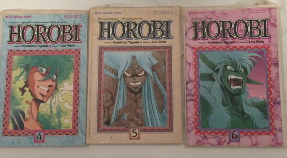 Horobi #4,5 & 6 by Yoshihisa Tagami 1990 Viz Premiere Comics