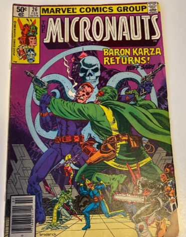 Lot of 5 Marvel Comics Micronauts 1979-1981
