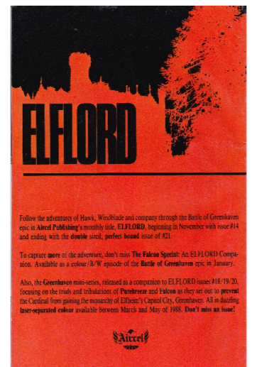 Aircel Comics Maelstrom No 8, February 1988
