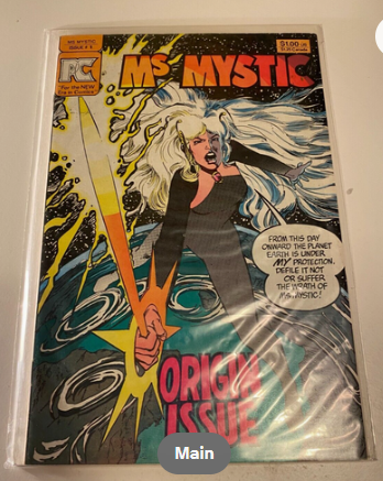 Ms Mystic #1 Origin Issue Pacific Comics 1982