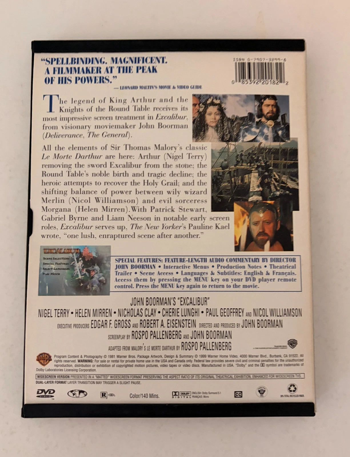 Excalibur – DVD (1981) | Helen Mirren & Nigel Terry