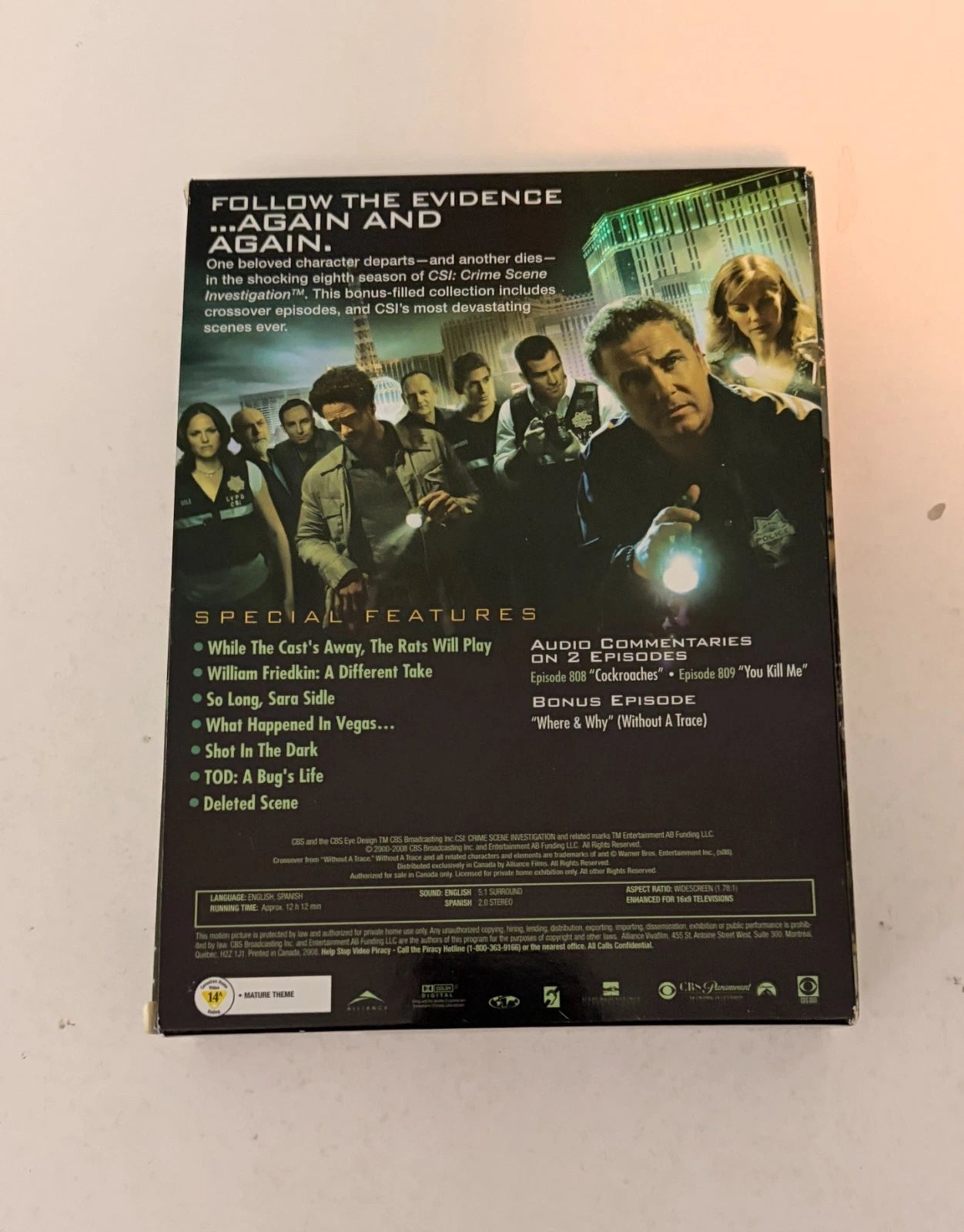CSI: Crime Scene Investigation – Season 8 DVD (2008)
